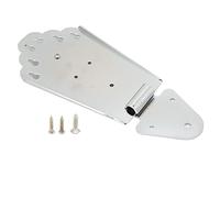 Jazz Guitar Bridge Replacement | Fan Shape Metal Bridge for Semi - Hollow/Hollow Body Electric Guitars | Upgrade Kit with 3 Screws (Argent)