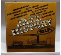Jazz History (10-LP-Box) - Benny Goodman, Louis Armstrong, Duke Ellington, Scott Joplin, Count Basie... / Vinyl record [Vinyl-LP]
