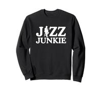 Jazz Junkie UnHinged Adult Humour Dark Joke Funny Meme Y2K Sweatshirt