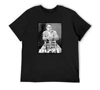 Jazz Legend Dizzy Gillespie Men's T-Shirt Unisex Black Cotton Hip Hop Print Tee Shirts 3XL