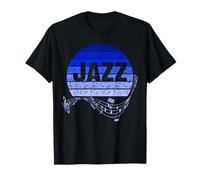 Jazz Musician Blue Music Coucher de soleil Jazz T-Shirt