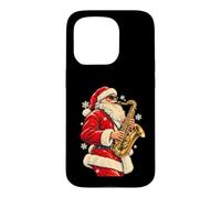 Jazz Santa avec Saxophone - Musique de Noël Cool Coque pour iPhone 15 Pro