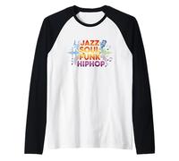 Jazz Soul Funk Hip Hop Afro-American Pride Music Lover Manche Raglan
