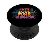 Jazz Soul Funk Hip Hop Afro-American Pride Music Lover PopSockets PopGrip Adhésif