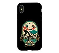 Jazz Steps Club Swing Danse Rythme Partenaire Coque pour iPhone X/XS