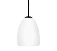 Dyberglarsen Jazz Opale, Plafonnier Dôme Noir 18cm