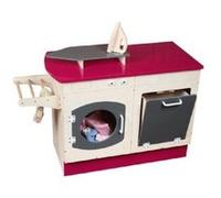 JB BOIS Meuble buanderie en bois - Ensemble Bloc Tiroirs et Lave-Linge G