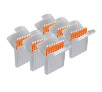 JB White 48 pièces filtres cérumen pour aides auditives compatibles avec les aides auditives Starkey Hear Clear et Kind evo/evoR | Filtre cérumen hauteur : 1,5 mm | diamètre 1,7 mm, orange