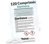 JB White Puritabs Sterinova 120x Pastille Purification Eau pour Rameur Compatible avec Waterrower, Yamo, Pasyou, Joroto, SportPlus, pastilles Eau Potable de Chlore Contre Les algues (20 x 6 Piece)