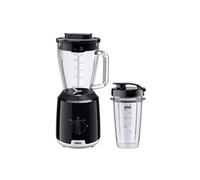 Braun Mélangeur PowerBlend 1 JB1051BK – 600 W, 2 vitesses, verre Smoothie2Go, noir