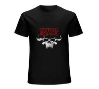 JBBKZ disc Danzig Shirt American Heavy Metal Music Band Glenn Danzig Black Men T Shirt Black XXL
