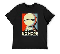 JBBKZ disc Hitchhikers Guide to The Galaxy Marvin The Robot No Hope Men's T Shirt Black L