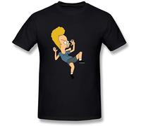 JBBKZ disc Men's Beavis and Butt Head T Shirt T-Shirts Black S