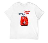 JBBKZ disc Men's Chopping Mall Retro 80S Horror Movie T-Shirts White M