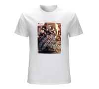 JBBKZ disc Men's David Mann David Mann Art Biker Art David Mann. Funny Easyriders T-Shirts White XXL