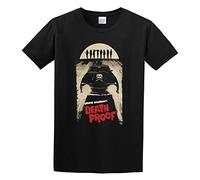 JBBKZ disc Men's Death Proof Stuntman Mike Skull Tarantinos Retro Kurt Horror Film T-Shirts Black L