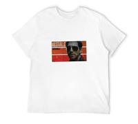 JBBKZ disc Men's Inspector Coliandro Bestial Television Series Blu Milian T-Shirts White XL