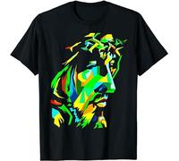 JBBKZ disc Men's Jesus Face Painting Essential Great Gift Idea S-3Xl T-Shirts Black S