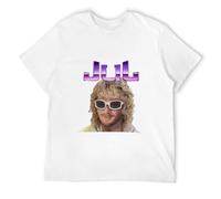 JBBKZ disc Men's Jul and Michel Polnareff T-Shirts White 3XL
