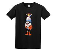 JBBKZ disc Men's Latest Undertale sans and Papyrus O-Neck Cotton T Shirt Black XL