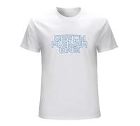 JBBKZ disc Men's Ready Player One Movie T-Shirts White L