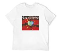 JBBKZ disc Men's Soda Stereo Dynamo Vinyl CD T-Shirts White 3XL
