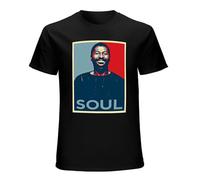 JBBKZ disc Men's Teddy Pendergrass Hope Obama Style Summer T-Shirt Black S