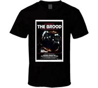 JBBKZ disc Men's The Brood Cool Vintage 70'S Movie Poster T-Shirts Black M
