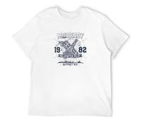 JBBKZ disc Men's The Thing MacReady 1982 Outpost 31 Horror Movie Film John Carpenter T-Shirts White 3XL