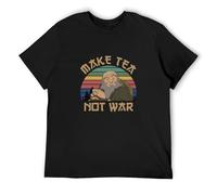 JBBKZ disc Men's Uncle Iroh Make Tea Not War - Vintage T-Shirts Black M