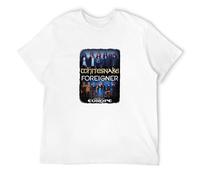 JBBKZ disc Men's Whitesnake Foreigner Tour T-Shirts White M