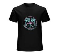 JBBKZ disc San Junipero Heaven is A Place on Earth Neon Style Bar Sign TV Logo Men's T Shirt Black XL