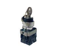 JBBQCEVHT Interrupteur à Bouton Rotatif en métal XB2-BG33 BG23 BG35, sélecteur autobloquant 3 Positions 2NO 1NO 1NC 10A 22 mm(2 Position 2no,5pcs)