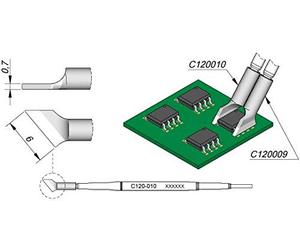 JBC C120010 Pointe à dessouder pour Pa120 A