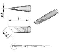JBC Tools C105112 Panne de fer à souder forme de lame, droit Taille de la panne 0.3 mm Contenu 1 pc(s)