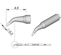 JBC Tools C115105 Panne de fer à souder forme ronde, forme coudée Taille de la panne 0.3 mm Contenu 1 pc(s)