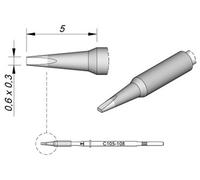 JBC Tools C115108 Panne de fer à souder forme de burin, droite Taille de la panne 0.3 mm Contenu 1 pc(s)