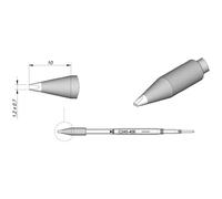 JBC Tools C245406 Panne de fer à souder forme de burin, droite Taille de la panne 0.7 mm Longueur de la panne 10 mm Contenu 1 pc(s)