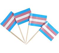 JBCD Lot de 200 décorations pour cupcakes Motif drapeau arc-en-ciel