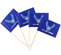 JBCD Lot de 200 décorations pour cupcakes Motif drapeau de l'armée