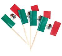 JBCD Lot de 200 décorations pour cupcakes Motif drapeau (Mexique)