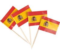 JBCD Lot de 200 décorations pour cupcakes Motif drapeaux (Espagne)