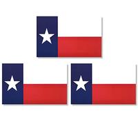 JBCD Lot de 3 autocollants magnétiques en forme de drapeau du Texas - Très résistants - Pour voitures, véhicules, camions - 7,6 x 12,7 cm