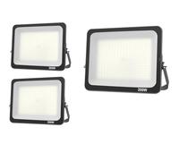 JBdusn 3pcs Projecteur LED 200W, Superlumineux Projecteur Blanc Froid 6500K, Projecteur LED Exterieur IP66, Spot Exterieur Floodlight pour Jardin Stade Garage entrepôt Magasin Atelier Dépôt