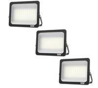 JBdusn 3pcs Projecteur LED 50W, Superlumineux spot extérieur Blanc Froid 6500K, IP66 Eclairage de Sécurité Floodlight lumiere pour Jardin Stade Garage entrepôt Magasin Atelier Dépôt