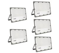 JBdusn 5pcs Projecteur Exterieur LED 200W, Super Lumineux Spot IP66 Imperméable 6500K LED Eclairage de Sécurité, Éclairage mural d'extérieur pour Jardin, Patio, Garage