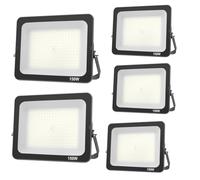 JBdusn 5pcs Projecteur LED 150W, Superlumineux spot extérieur Blanc Froid 6500K, IP66 Eclairage de Sécurité Floodlight lumiere pour Jardin Stade Garage entrepôt Magasin Atelier Dépôt