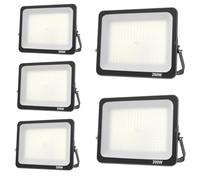 JBdusn 5pcs Projecteur LED 200W, Superlumineux spot extérieur Blanc Froid 6500K, IP66 Eclairage de Sécurité Floodlight lumiere pour Jardin Stade Garage entrepôt Magasin Atelier Dépôt