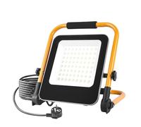 JBdusn Projecteur de chantier LED 50W, Éclairage de Chantier Puissant Lumière avec prise, Phare de Travail 6000K avec câble de 2M, lampe d'atelier Pliable Portable pour atelier, garage, jardin