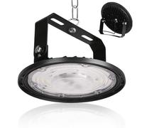 JBdusn UFO Projecteur LED Industriel 100W, High Bay Eclairage Atelier avec Support 10000LM UFO Lampe Atelier 6500K, IP65 Étanche Éclairage de Plafond LED pour Garage Entrepôt Atelier Sous-sol Usine